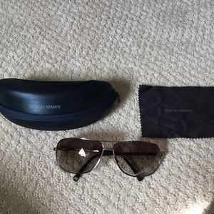 Never worn Giorgio Armani sunglasses with case